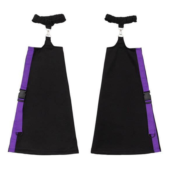 Uzurai Cyberpunk Tech Black Purple Leg Warmer - Picture 1 of 4